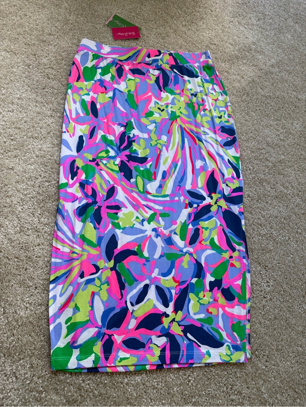Lilly Pulitzer Women’s XS Kemi Midi Skirt in Havin a Blast NWT